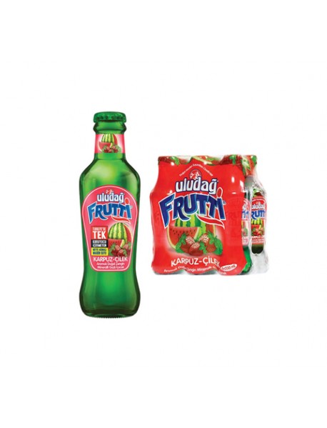 Uludağ Frutti Karpuz Çilek Aromalı Gazlı İçecek 250 ml