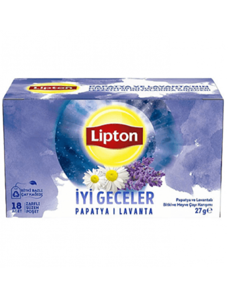 Lipton Papatya ve Lavanta İyi Geceler Çayı 18'li Lipton Papatya ve Lavanta İyi Geceler Çayı 18'li