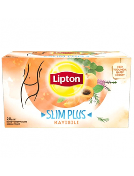Lipton Slim Plus Kayısılı Bardak Poşet Çay 20'li Lipton Slim Plus Kayısılı Bardak Poşet Çay 20'li