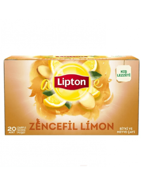 Lipton Zencefilli Limon Bardak Poşet Çay 20'li Lipton Zencefilli Limon Bardak Poşet Çay 20'li