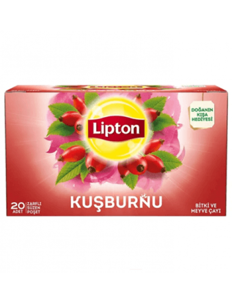 Lipton Kuşburnu Bitki Çayı 20'li Bardak Poşet Çay