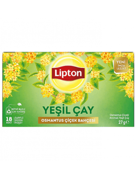 Lipton Osmanthus Çiçek Bahçesi Yeşil Çay 18'li Lipton Osmanthus Çiçek Bahçesi Yeşil Çay 18'li