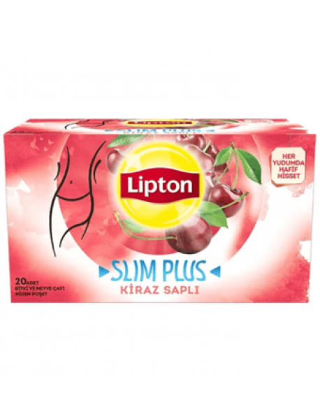 Lipton Slim Plus Kiraz Saplı Bardak Poşet Çay 20'li Lipton Slim Plus Kiraz Saplı Bardak Poşet Çay 20'li