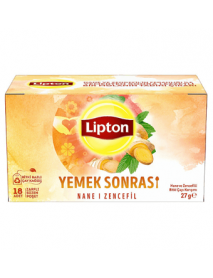 Lipton Yemek Sonrası Nane ve Zencefil Bitki Çayı Karışımı 18'li Lipton Yemek Sonrası Nane ve Zencefil Bitki Çayı Karışımı 18'li
